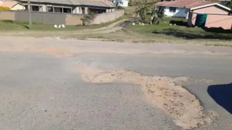 Road condition article pothole